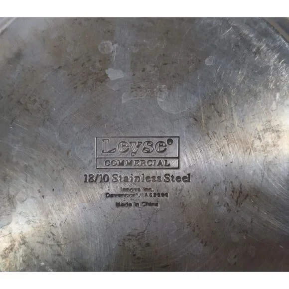 Leyse Commercial 10" Frying Pan – 18/10 Stainless Steel Lincoln Metalspin Used - Picture 3 of 3